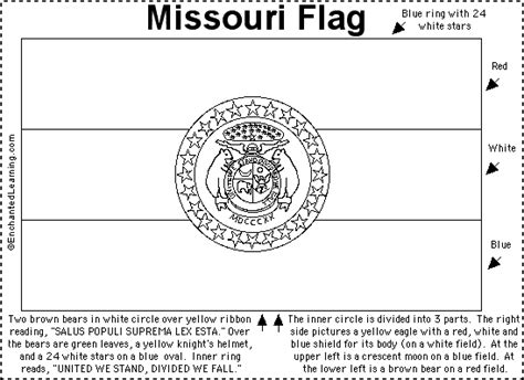 Missouri Flag Printout - EnchantedLearning.com