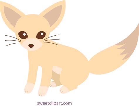 Cute Fennec Fox Clip Art - Free Clip Art