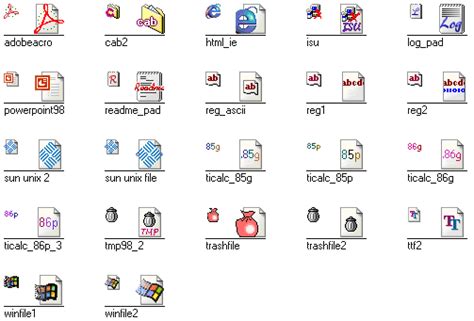 Windows 98 Icons - Jessica's Corner of Cyberspace