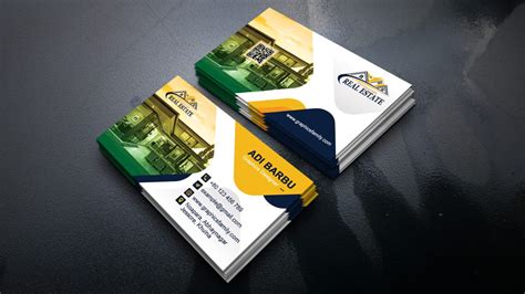 Free Real Estate Agent Business Card Design – GraphicsFamily