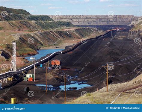 Black Thunder Coal Mine, Strip Mining Stock Photo - Image of carbon ...