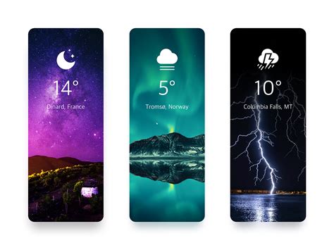 Weather Cards by Sergushkin.com for Sergushkin.com on Dribbble