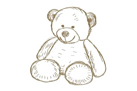 Hand drawn Teddy bear | Pre-Designed Photoshop Graphics ~ Creative Market