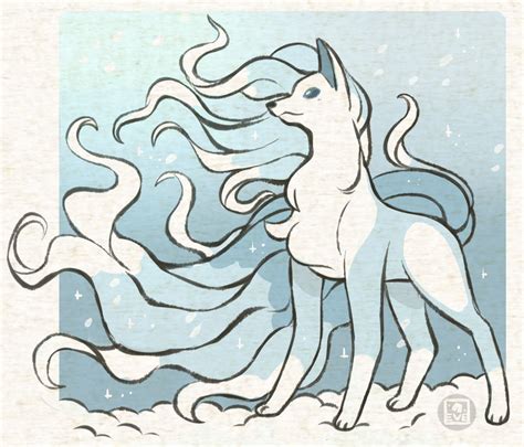 Alolan Ninetales by C0C0FL0FF0 on DeviantArt