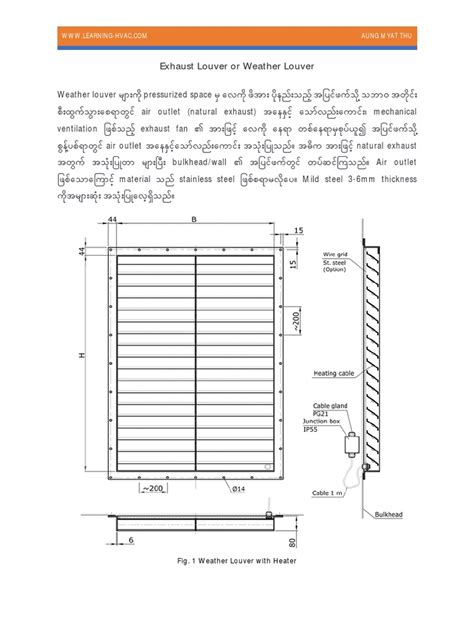 Exhaust Louver or Weather Louver | PDF