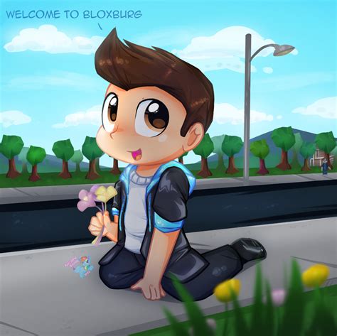 Welcome to Bloxburg! (Fanart) by RainbowEeveeDE on Newgrounds