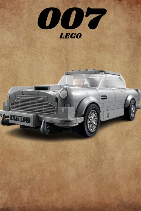 an old poster with the words 007 on it and a car in the background