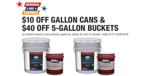 Home Depot Paint Sale | $40 Off 5-Gallon Buckets :: Southern Savers