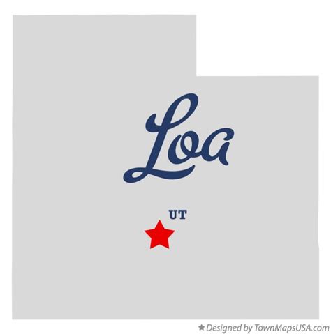 Map of Loa, UT, Utah