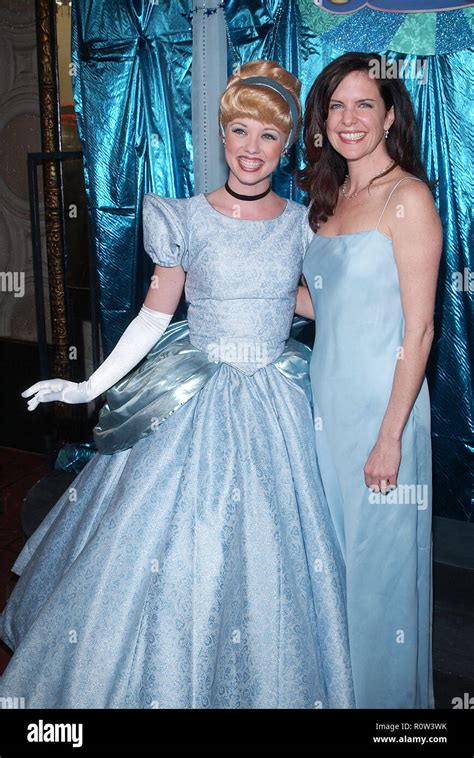 Jennifer Hale -the voice of Cinderella - posing with Cinderella at the ...