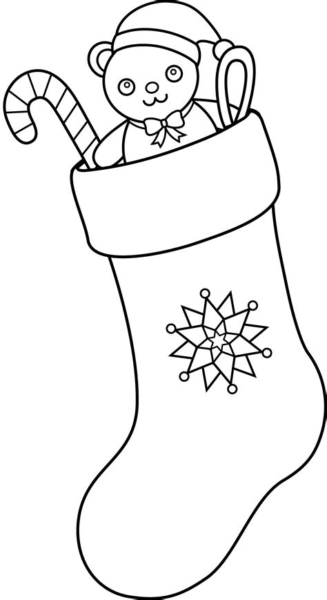 Free Printable Christmas Stocking Coloring Pages - Printable Word Searches