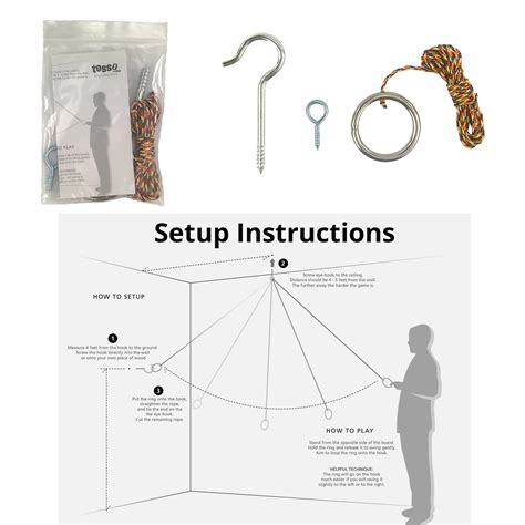 DIY Hook and Ring Game Hardware Kit - Easy Assembly