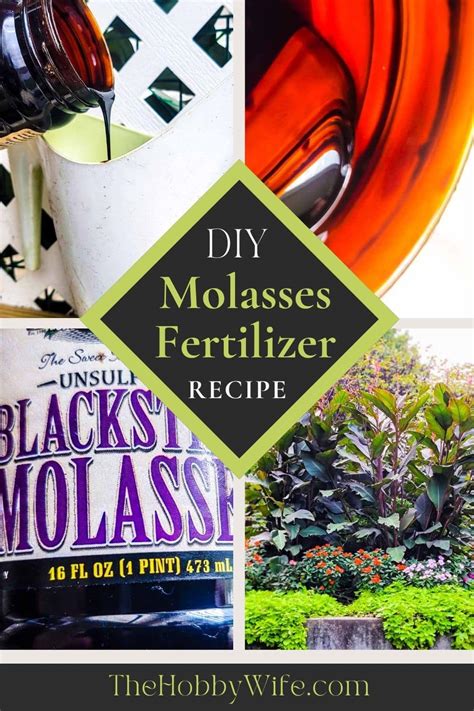 How to Make Molasses Fertilizer Recipe for Garden Plants - The Hobby Wife