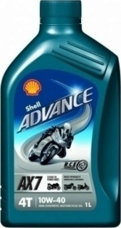 Shell Advance AX7 4T Λάδι Μοτοσυκλέτας για Τετράχρονους Κινητήρες 10W-40 1lt | Skroutz.gr