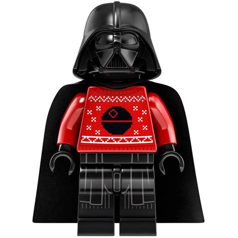 LEGO Darth Vader - Red Christmas Sweater with Death Star Minifigure | Brick Owl - LEGO Marketplace