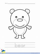 Bear Coloring Worksheet – The Learning Site sketch template