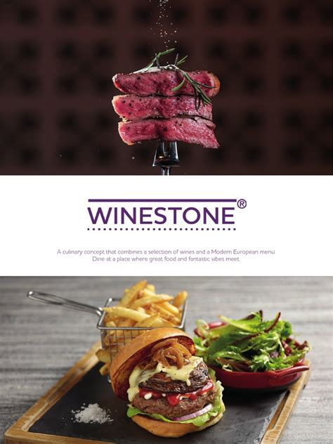 Winestone Menu (F&B) | PDF | Wine | Aroma Of Wine