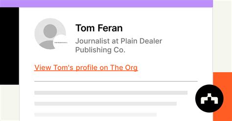 Tom Feran - Journalist at Plain Dealer Publishing Co. | The Org