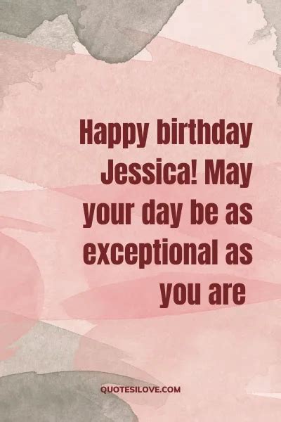 Happy Birthday Jessica Quotes and Wishes - Quotes I Love