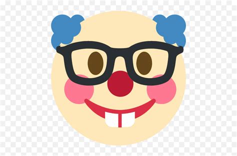 Clownnerd - Discord Nerd Emoji Png,Nerd Emoji Png - free transparent png images - pngaaa.com