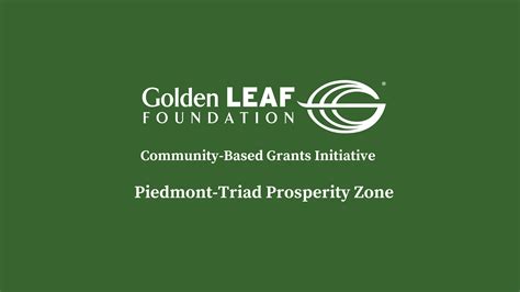 Golden LEAF to launch Community-Based Grants Initiative in Piedmont ...