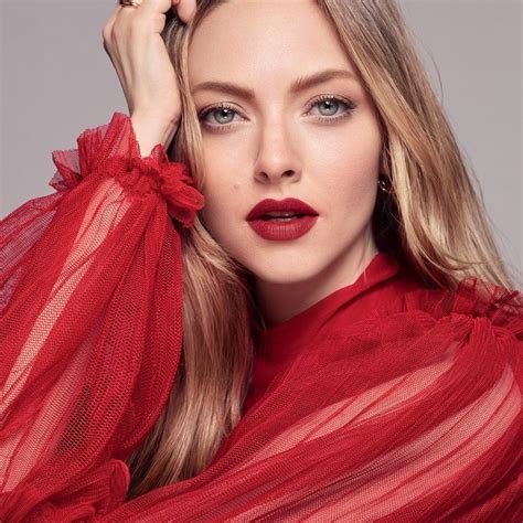 Amanda Seyfried Lancome L'Absolu Rouge 2021 Campaign