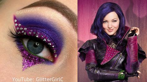 Descendants Mal Makeup Tutorial - YouTube | Disney makeup, Disney ...