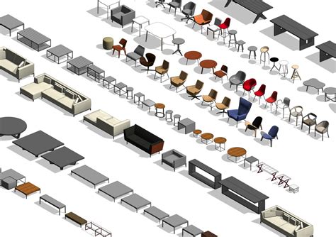 Modern Revit Furniture Pack Modelo 3D - TurboSquid 1234720