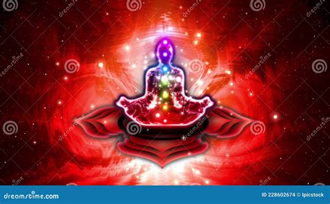 Root Chakra Meditation, Controlling and Activating the Root Chakra Stock Footage - Video of mind ...