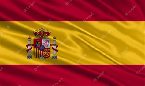 Premium Vector | Spain flag design. Waving Spanish flag made of satin ...