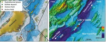 Location of the Loki's Castle vent field at the Arctic Mid-Ocean Ridge... | Download Scientific ...