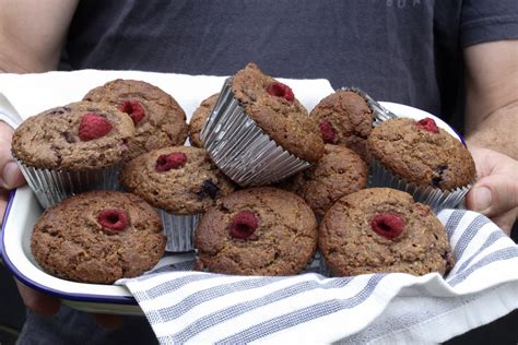 Banana Flour Berry Breakfast Muffins - Our Nourishing Table