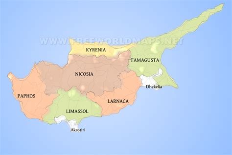 Cyprus Political Map