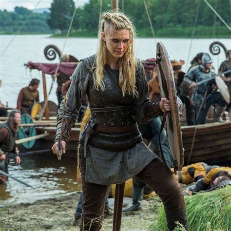 Vikings on HISTORY on Instagram: “Lagertha taught Porunn well! Double ...