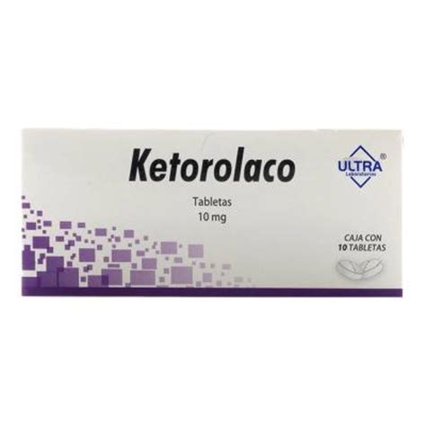 Ketorolaco 10 mg 10 tabletas | Walmart