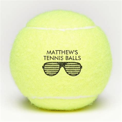 Personalized tennis balls printed with funny logo | Zazzle.com