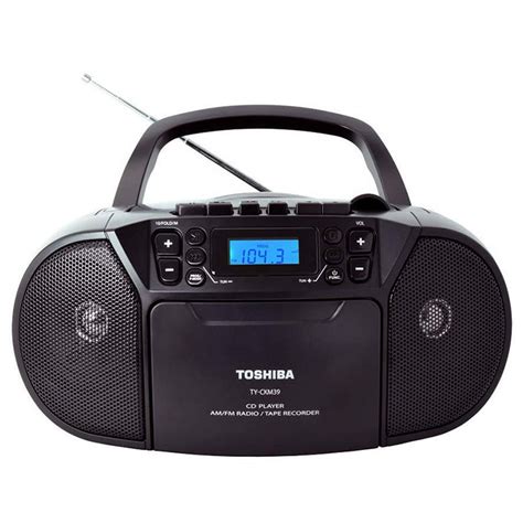 Toshiba Dual Speaker Radio MP3 CD/Cassette Player Portable Boombox TY ...