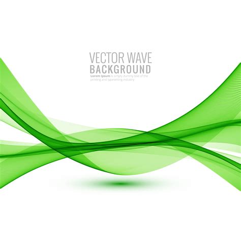 Bright green wave design 687390 Vector Art at Vecteezy