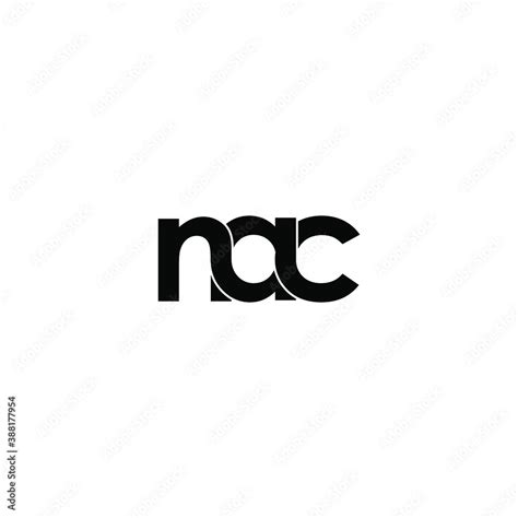 nac letter original monogram logo design Stock Vector | Adobe Stock