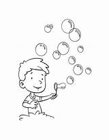 Bubbles For Kids Coloring Page sketch template