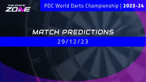 2023-24 PDC World Darts Championship Predictions – 29/12/23 - The Stats ...