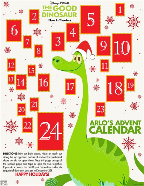 The Good Dinosaur Advent Calendar