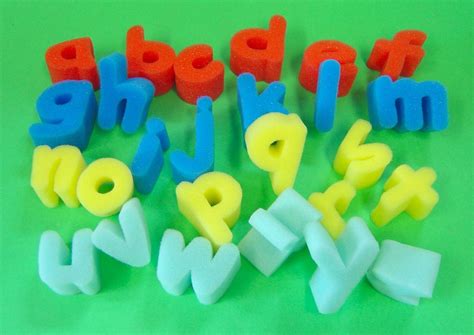 Chunky Foam Alphabet Sponge Letters Lower Upper - Etsy