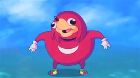 Ugandan Knuckles animation but every time he says 'da wae' it gets 10% slower - YouTube