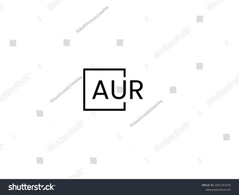 Aur Letter Initial Logo Design Vector Stock Vector (Royalty Free ...