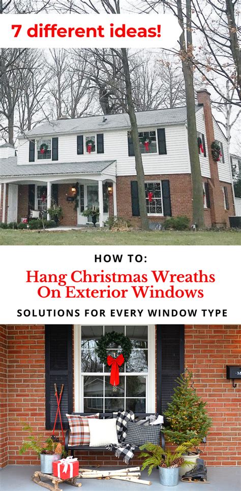 7 Ways To Hang Wreaths On Windows - Rambling Renovators