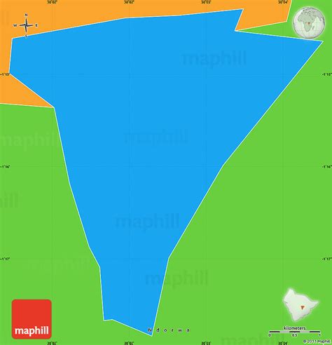 Political Simple Map of Kabale Municipality