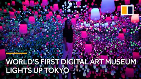 World’s first digital art museum lights up Tokyo, Japan - YouTube