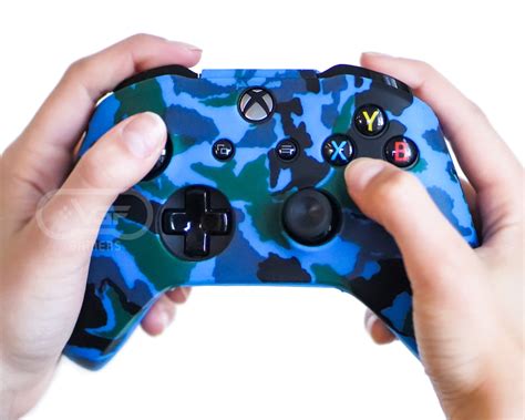 Marine Blue Camo - ProFlex® Xbox One silicone controller skin cover ...