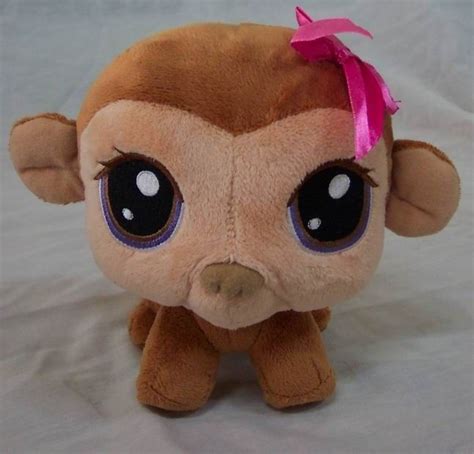 Hasbro Littlest Pet Shop LITTLE GIRL MONKEY BOBBLEHEAD Plush STUFFED ANIMAL Toy - Other